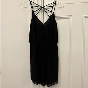 Black shift cocktail dress